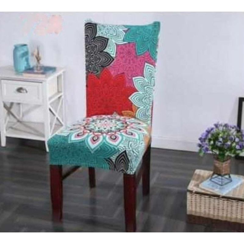 GENERICO - FUNDA ELASTICADA PARA SILLA CON DISEÑO MANDADA SET DE 8 WYM