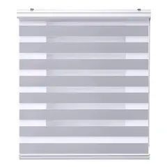 ESHOPANGIE - Cortina Roller Duo Zebra Dia Y Noche Persiana 100x180cm Gris
