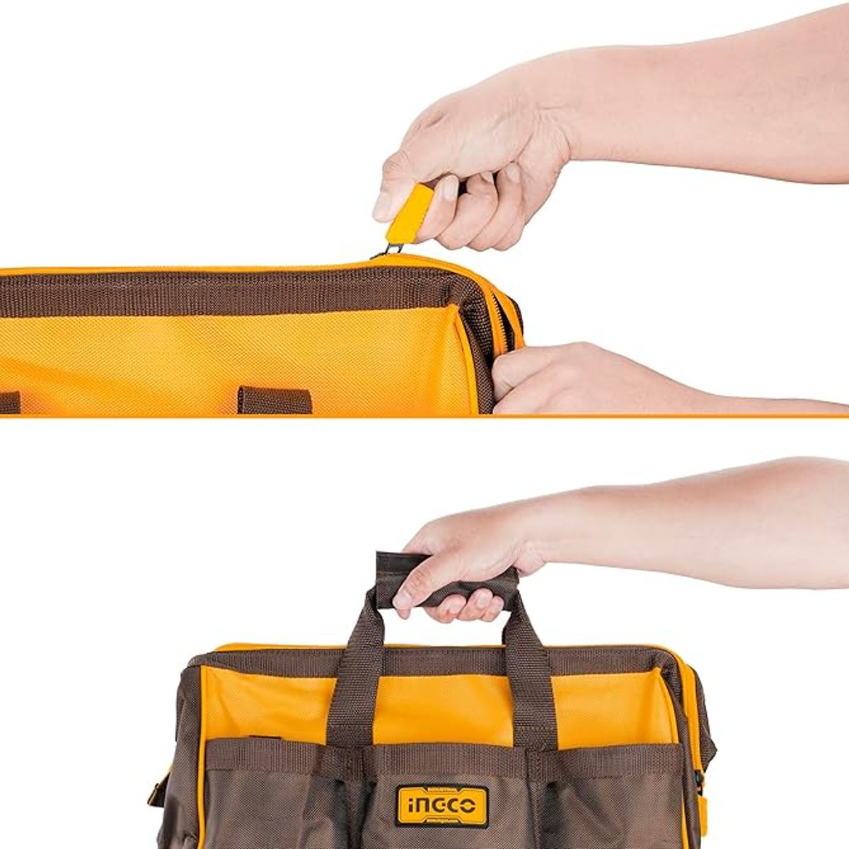 INGCO - Bolso De Herramientas Ingco 16 Bolsillos 16 Pulgadas Htbg08
