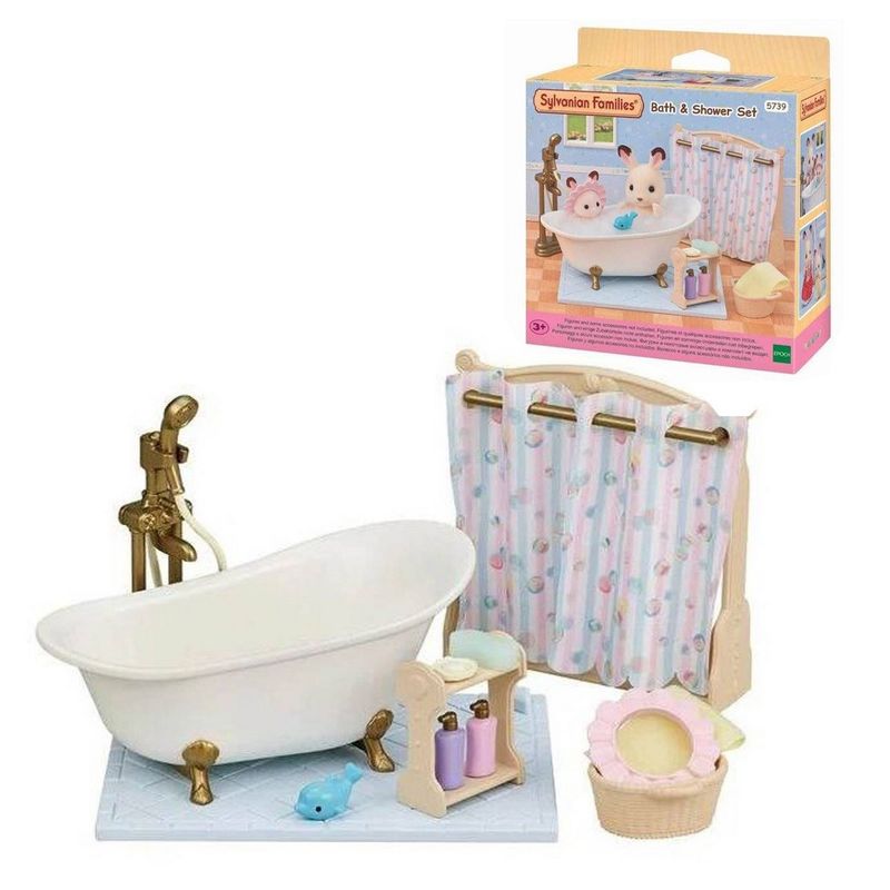 SYLVANIAN FAMILIES - SET DE BAÑO Y DUCHA  SYLVANIAN FAMILIES