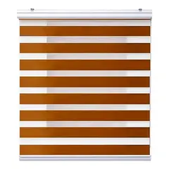 ESHOPANGIE - Cortina Roller Duo Zebra Dia Y Noche Persiana 100x180cm Cafe