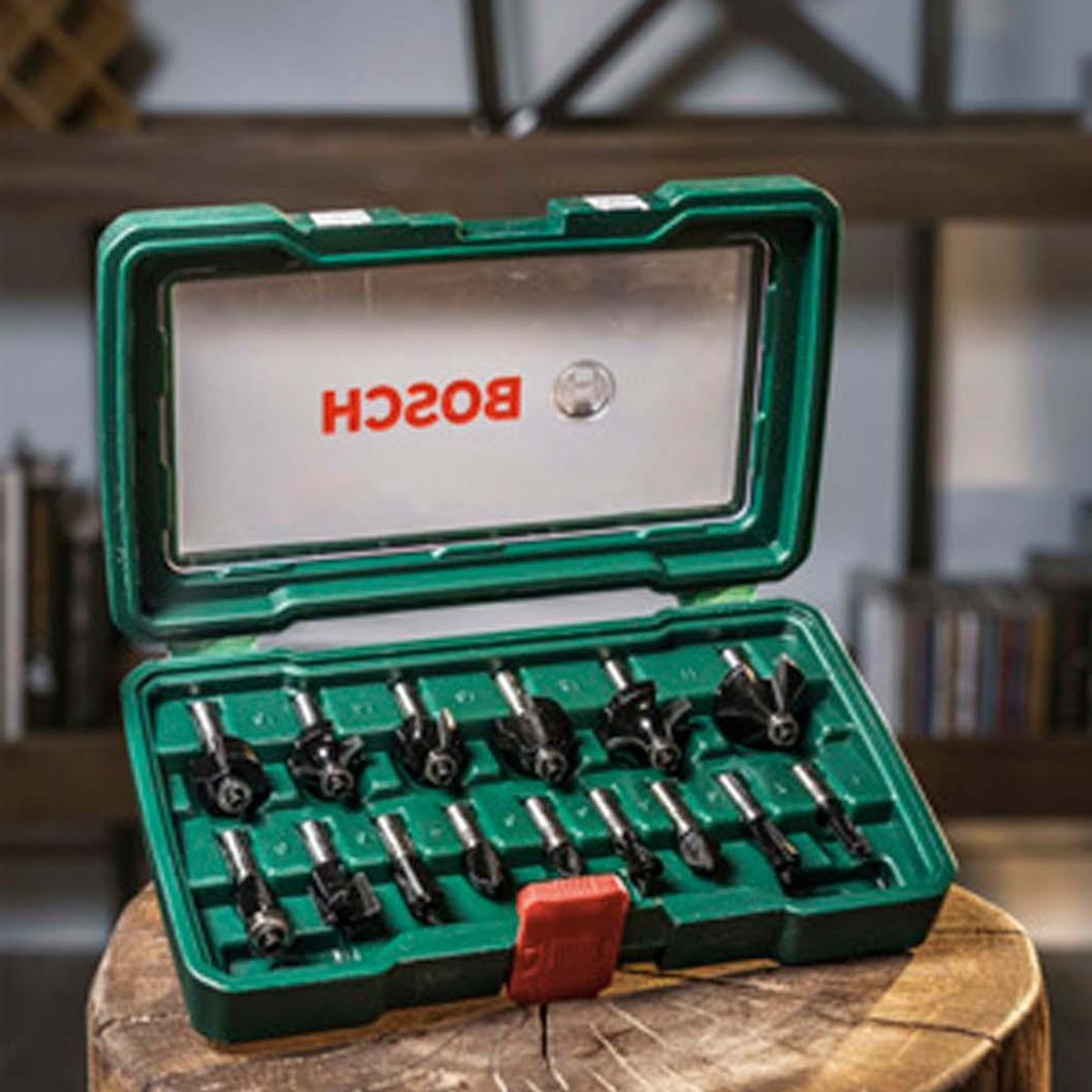 BOSCH - Set de Fresas Para Madera Toma de 1/4'' 15 Pzas. - Bosch