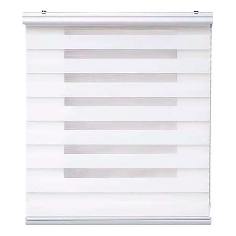 ESHOPANGIE - Cortina Roller Duo Zebra Dia Y Noche Persiana 100x180cm Blanco