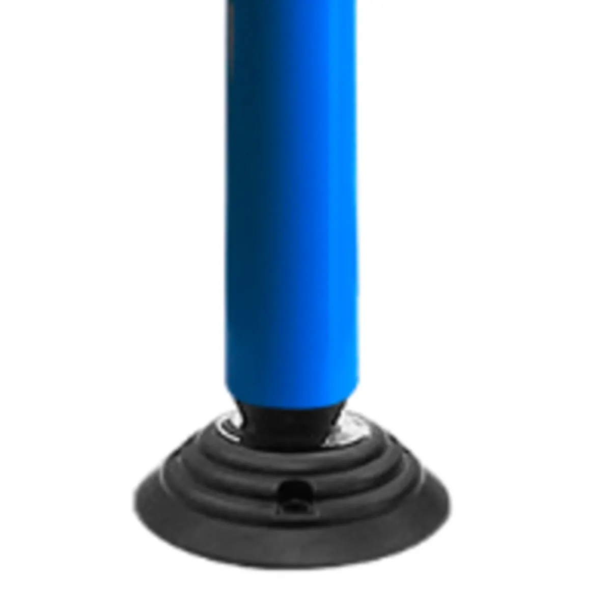 QRUBBER - Hito Vialidad PVC 83cm Abatible 2 cintas azul QRubber