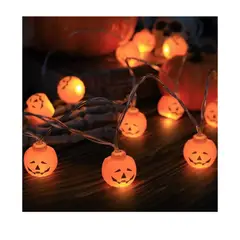 GENERICO - Luces Halloween Calabazas Fantasmas Adorno Guirnalda