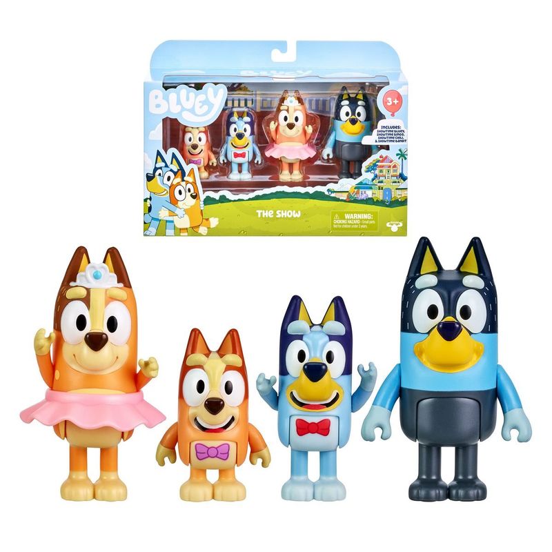 BLUEY - BLUEY PACK 4 FIGURAS - THE SHOW