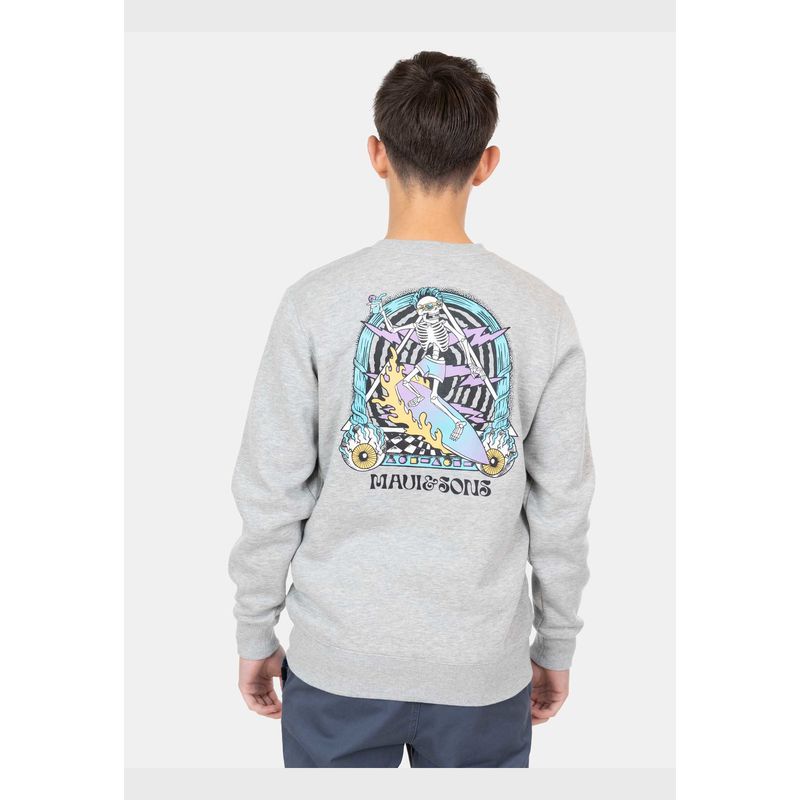 MAUI AND SONS - Poleron CR Prisma Surf Gris Infantil Maui And Sons