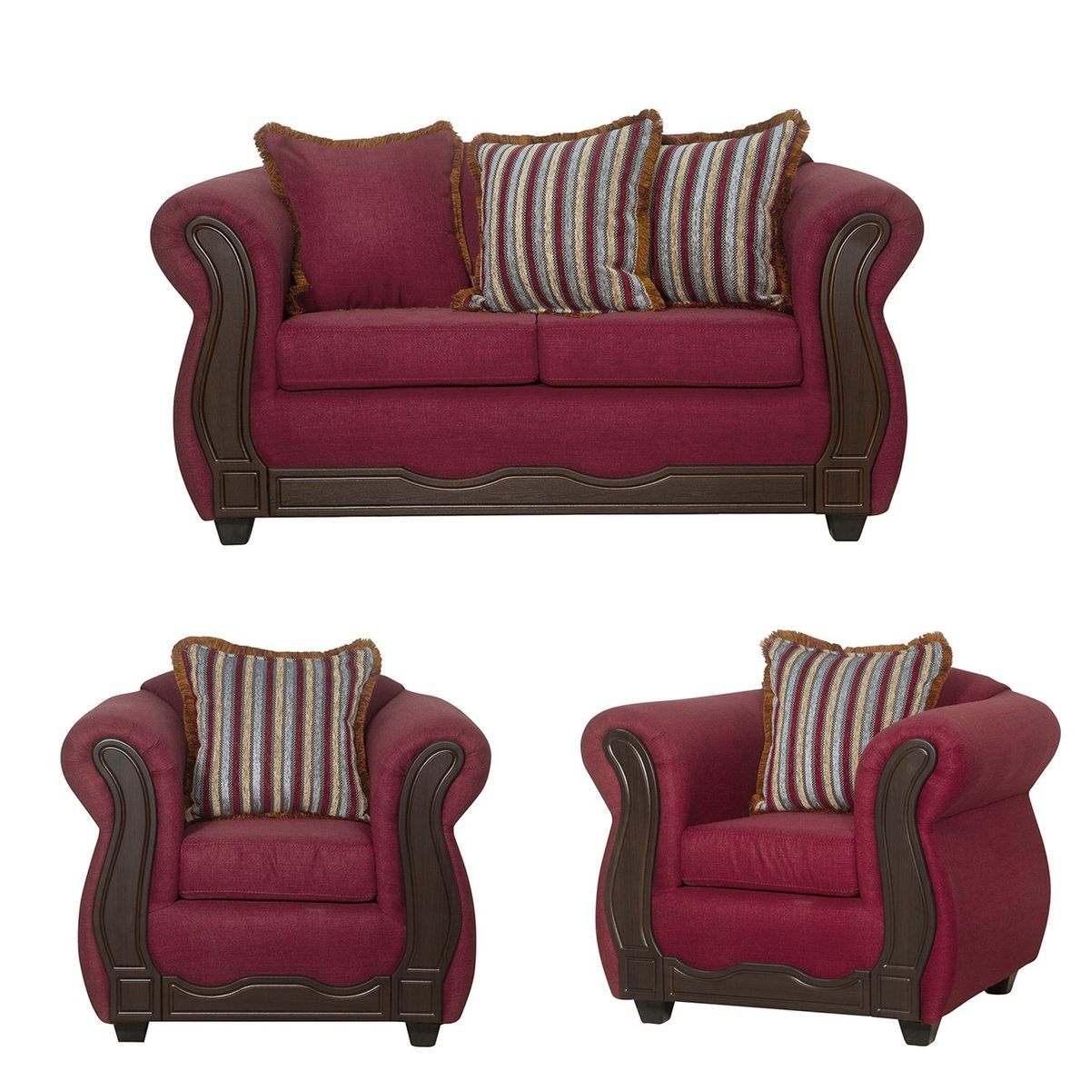 BLACK FACTORY - Juego de Living 2 1 1 Sofia Burdeo