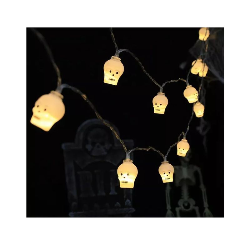 GENERICO - Luces Halloween Calabazas Fantasmas Adorno Guirnalda