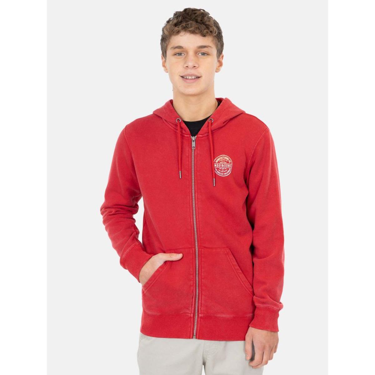 MAUI AND SONS - Poleron Los Angeles Lax Hoodies Rojo Infantil Maui And Sons