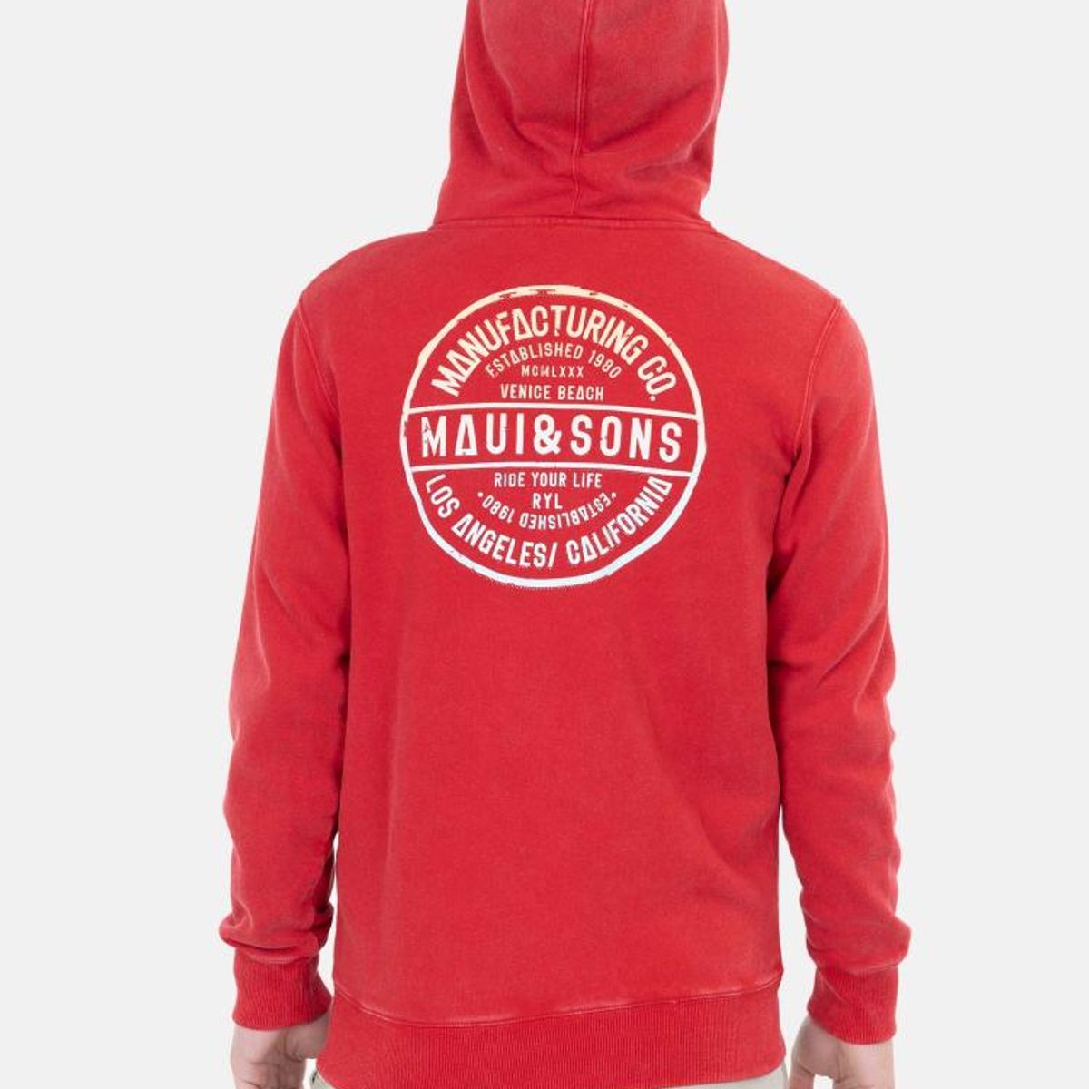 MAUI AND SONS - Poleron Los Angeles Lax Hoodies Rojo Infantil Maui And Sons