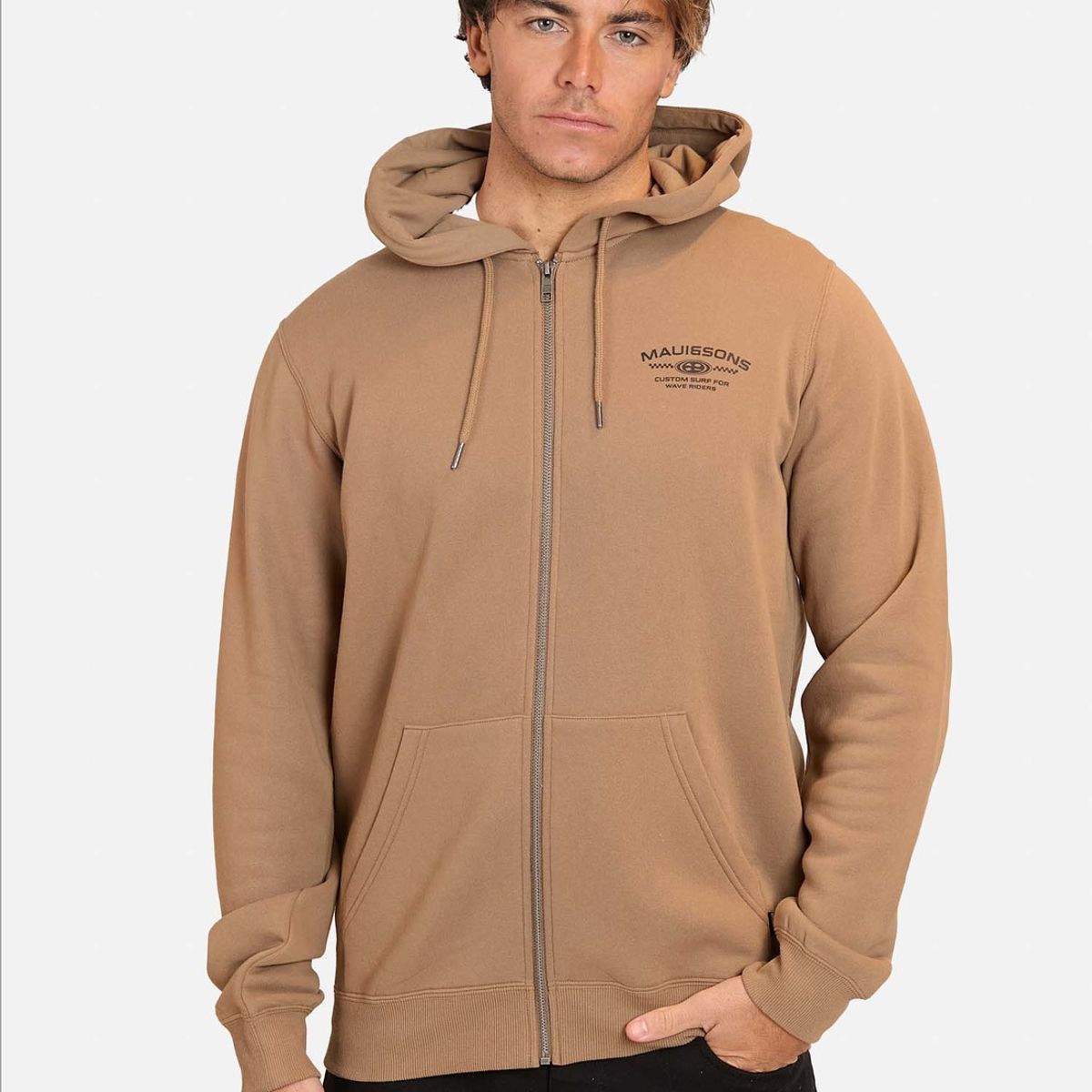 MAUI AND SONS - Poleron  Sweatshirt  Custom Surf Negro Hombre Maui And Sons