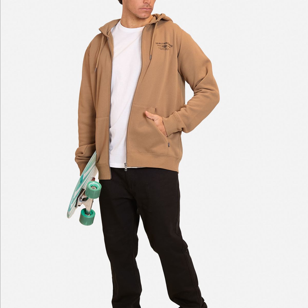 MAUI AND SONS - Poleron  Sweatshirt  Custom Surf Negro Hombre Maui And Sons