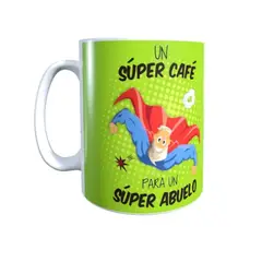 GENERICO - Taza Tazón Día Del Padre Un Super Cafe Para Un Super Abuelo