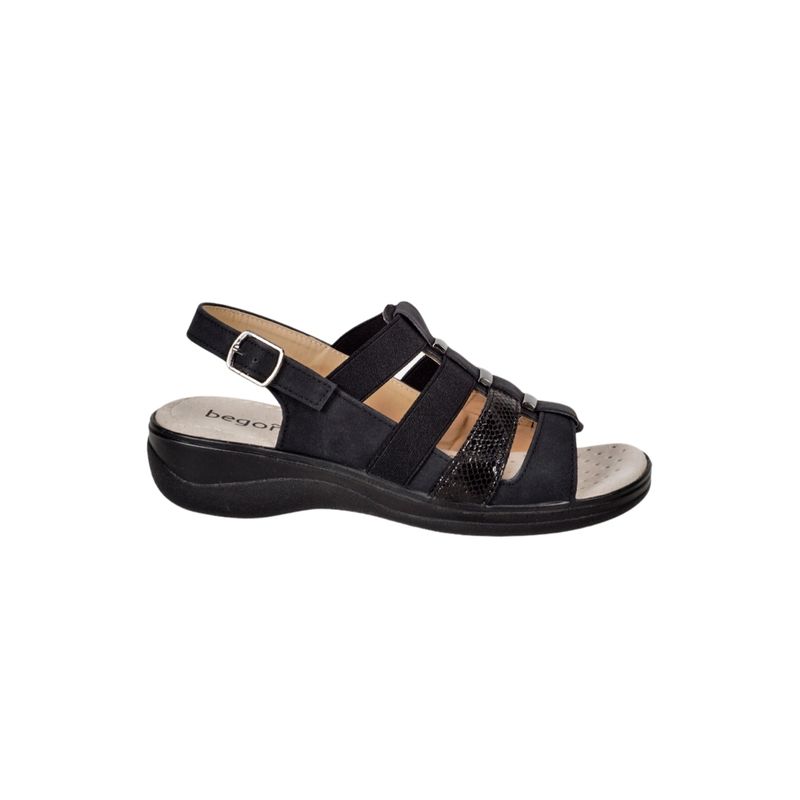 BEGOÑA - Sandalia Kivu Negro BEGOÑA