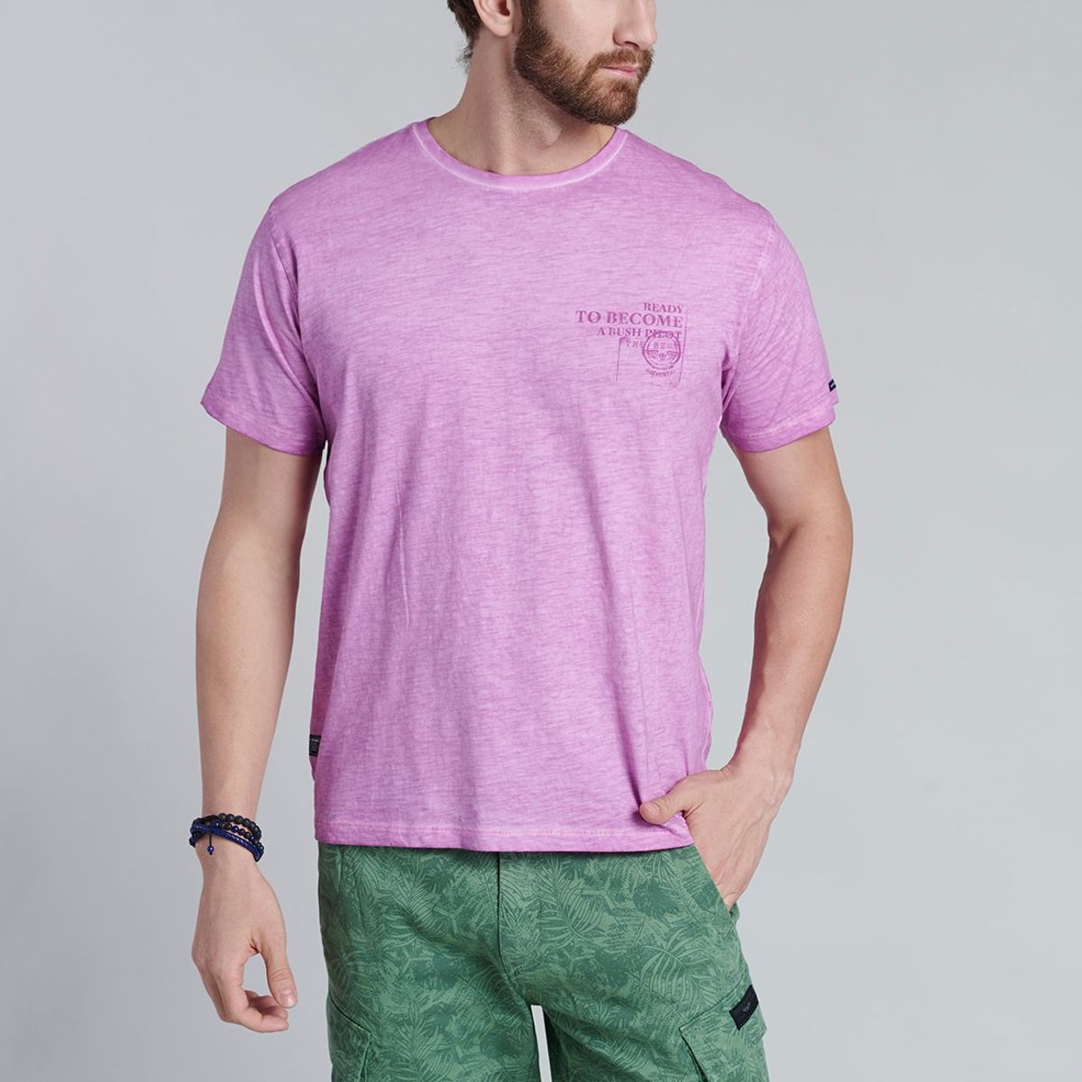 FEROUCH - Polera New York Rosado Ferouch