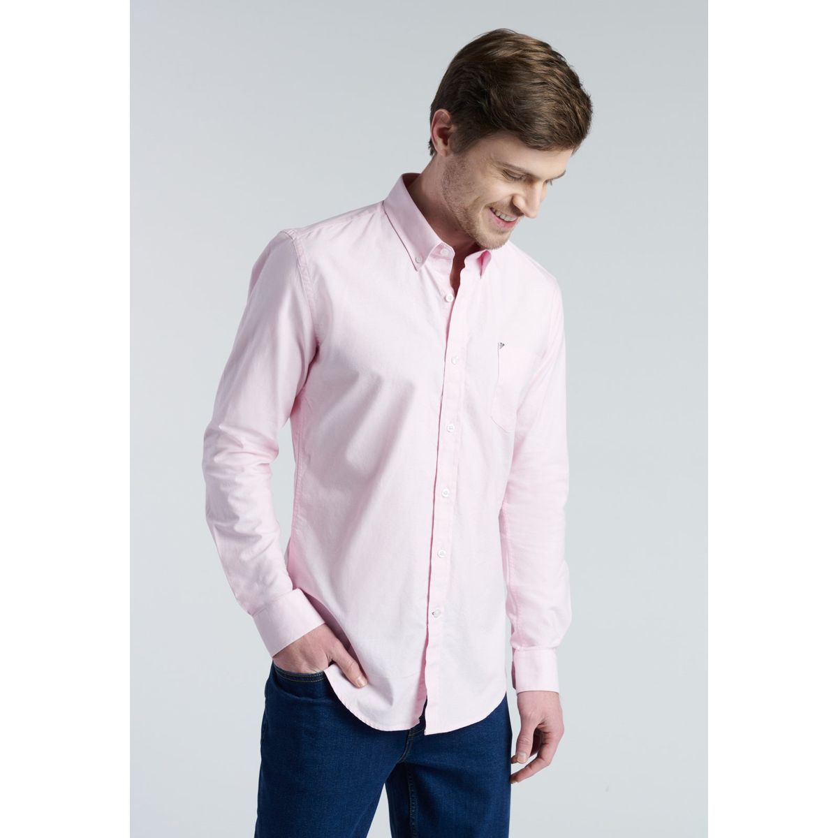 NEW MAN - Camisa Exeter Rosado New Man