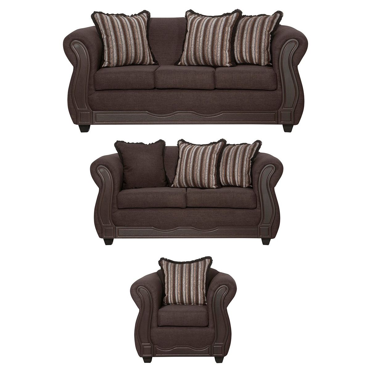 GENERICO - Juego de Living 3 2 1 Sofia Cafe