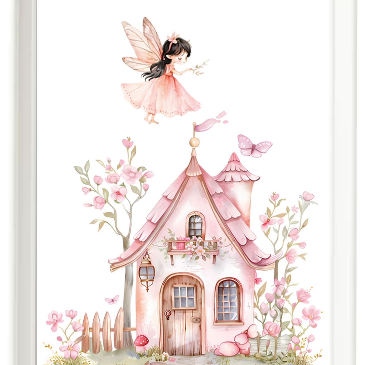 DECORACION CREATIVA - Set Cuadro Infantil niña - Hada Columpio