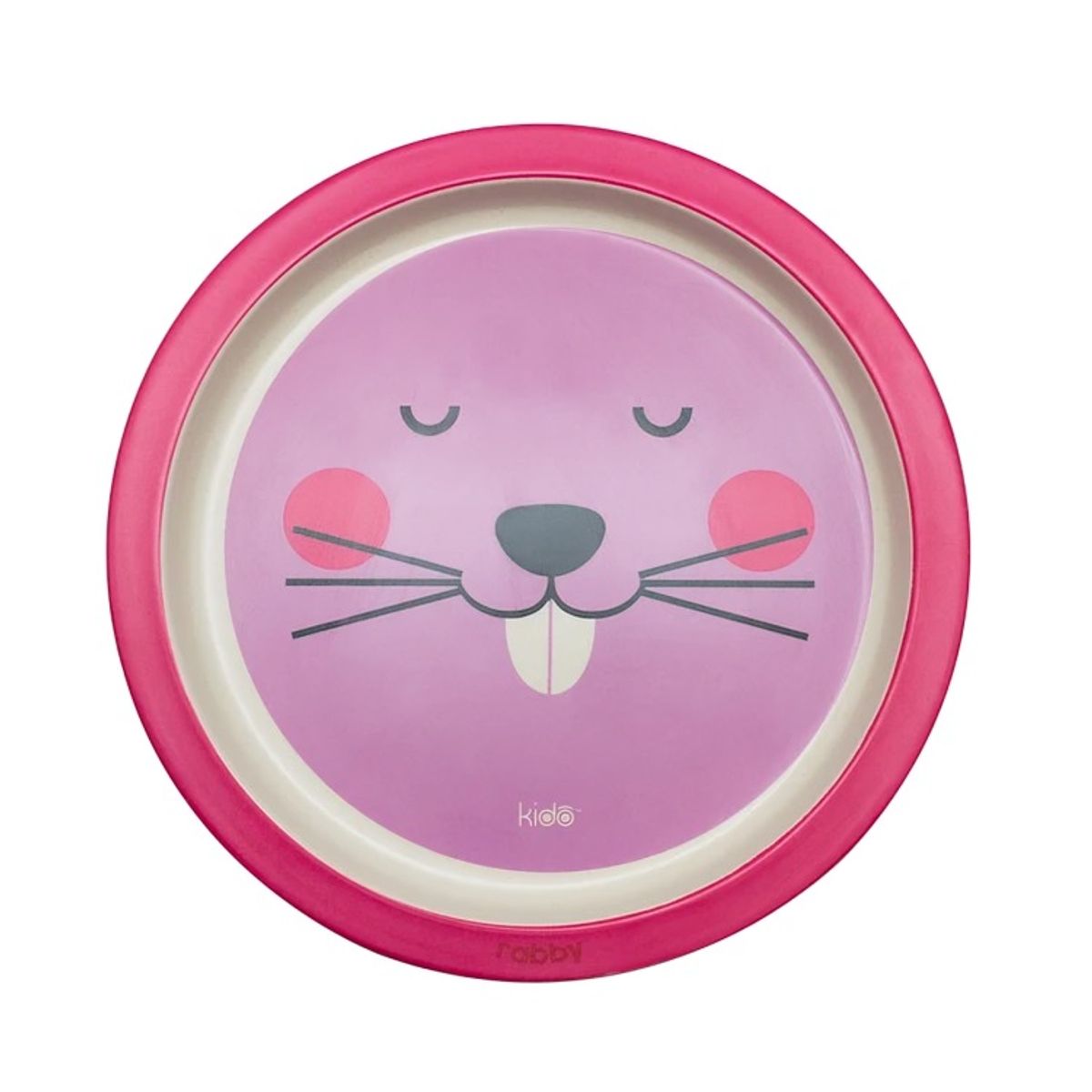 KEEP - Plato Bamboo Kido 21cms Diseño ROSADO