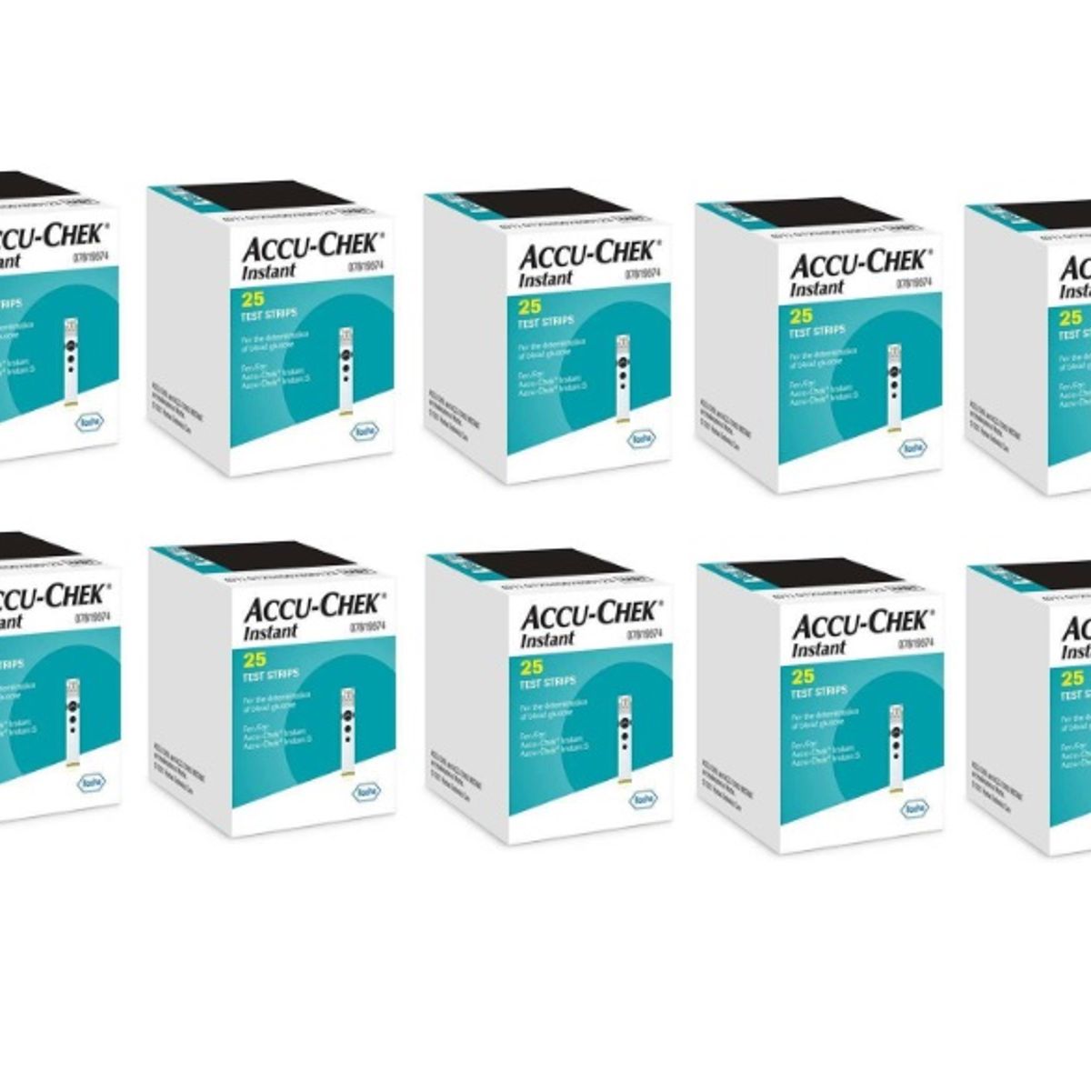 ACCU CHEK - 250 Tiras Reactivas Accu Chek Instant / Cintas