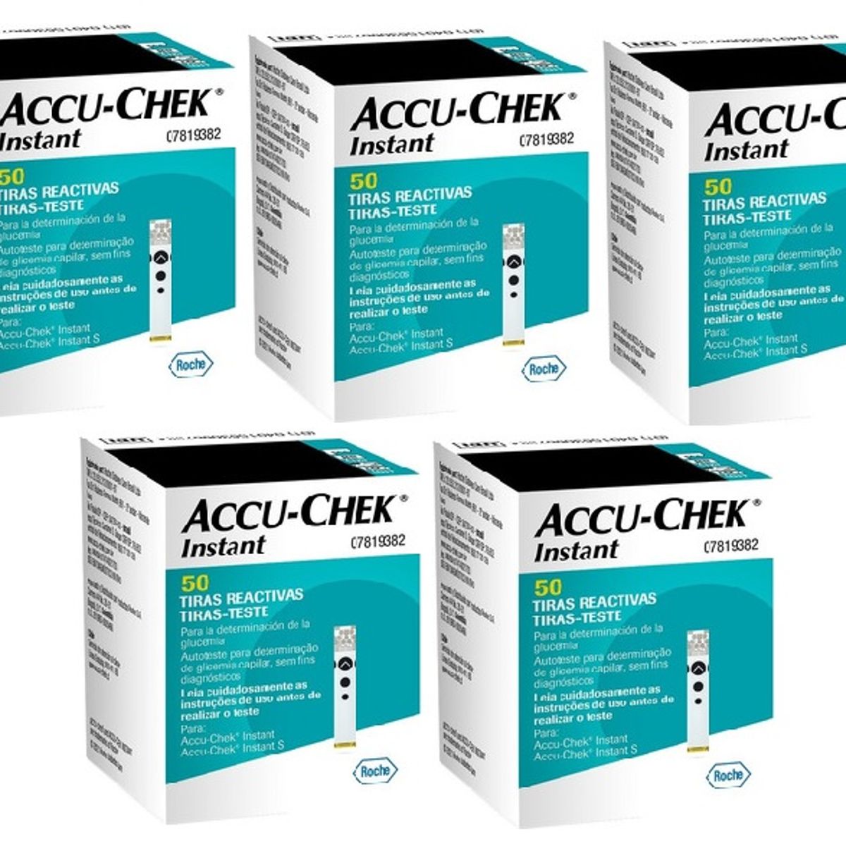 ACCU CHEK - 250 Tiras Reactivas Accu Chek Instant / Cintas