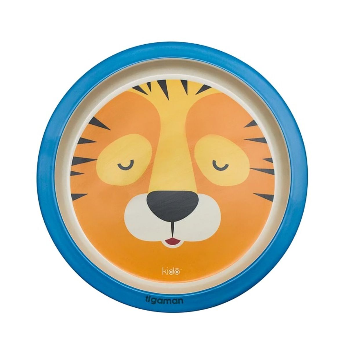 KEEP - Plato Bamboo Kido 21cms Diseño AMARILLO