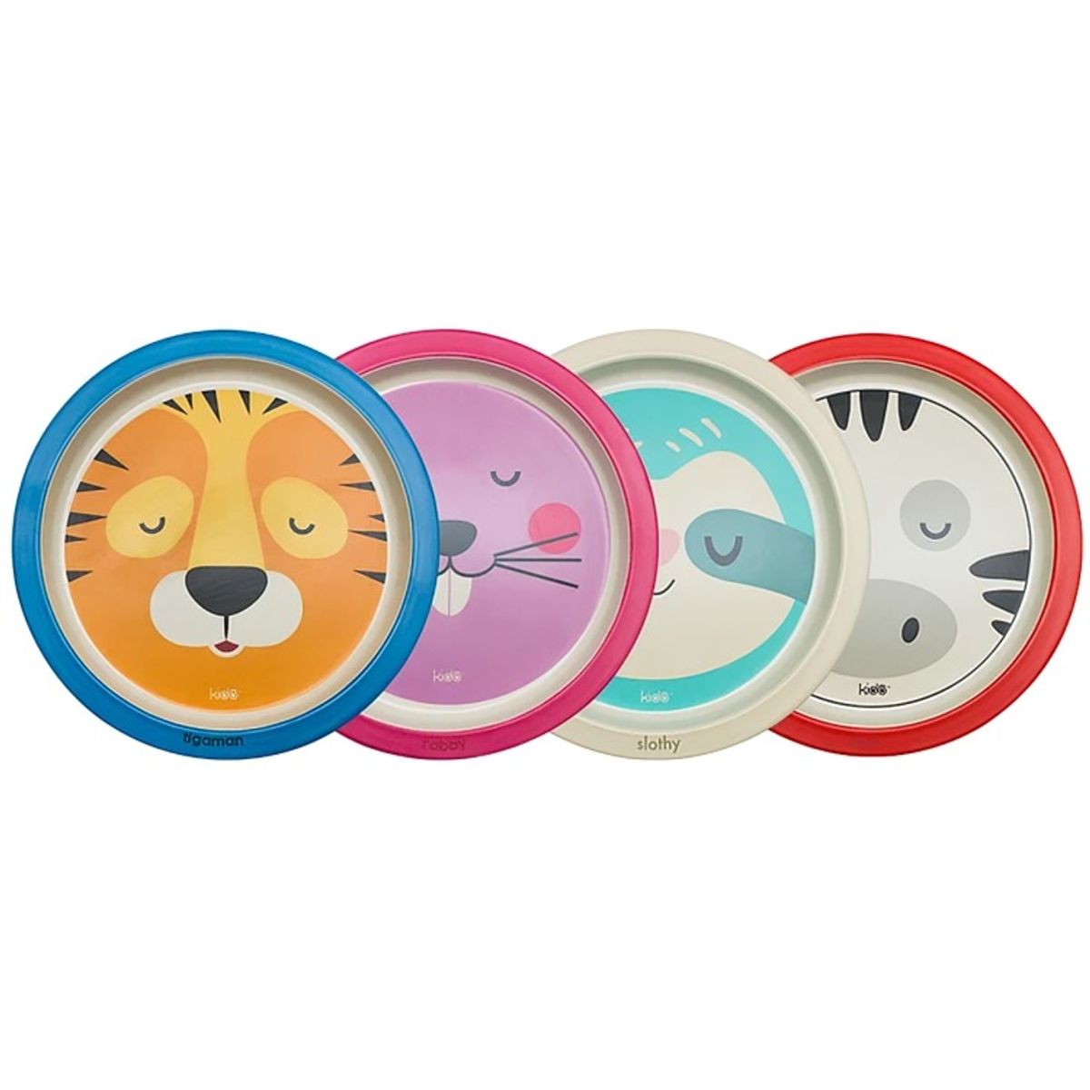 KEEP - Plato Bamboo Kido 21cms Diseño AMARILLO