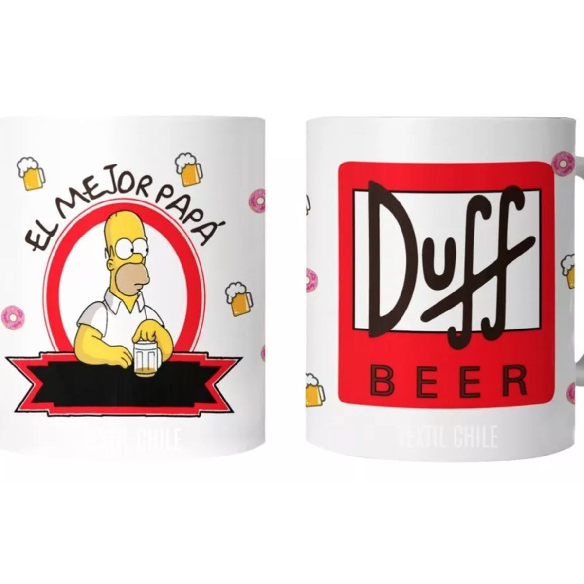 GENERICO - Tazón Taza Dia Del Padre - El Mejor Papa Homero Duff