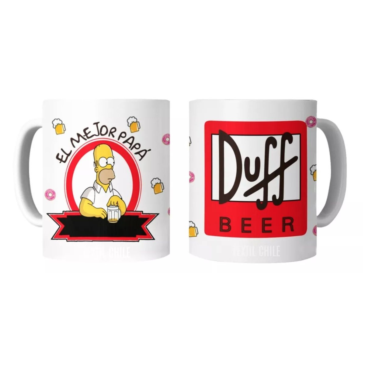 GENERICO - Tazón Taza Dia Del Padre - El Mejor Papa Homero Duff