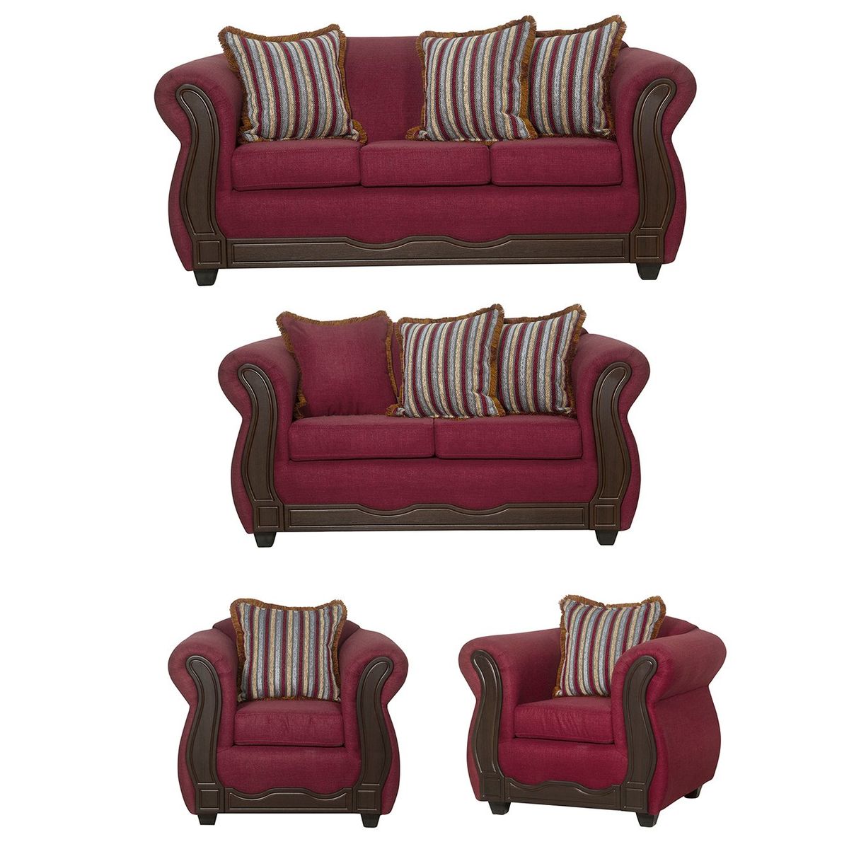 BLACK FACTORY - Juego de Living 3 2 1 1 Sofia Burdeo