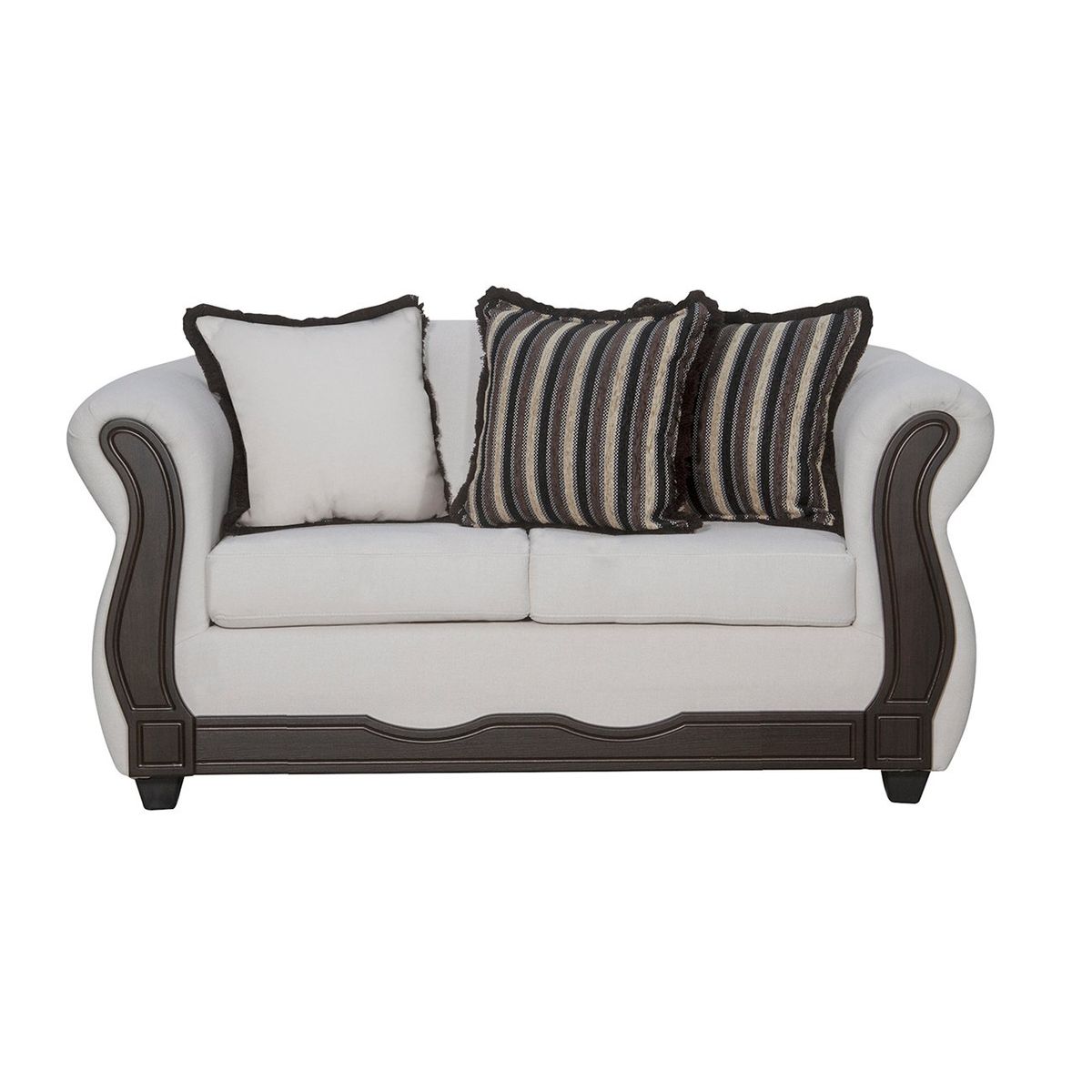 BLACK FACTORY - Sofá 2 Cuerpos Sofia Crudo