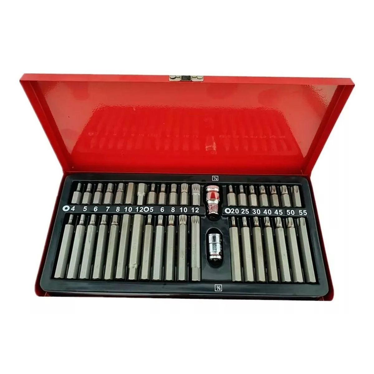 GENERICO - Juego de Puntas de Acero Cortas y Largas Set de 40 Piezas