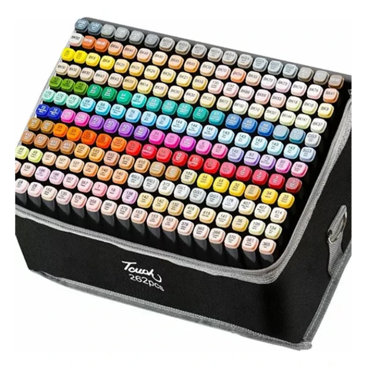 GENERICO - Set 262 Marcadores Lápices Colores Touch Doble Punta + Bols