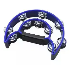 GENERICO - Pack 3 Panderos Tipo Media Luna Colores - Azul