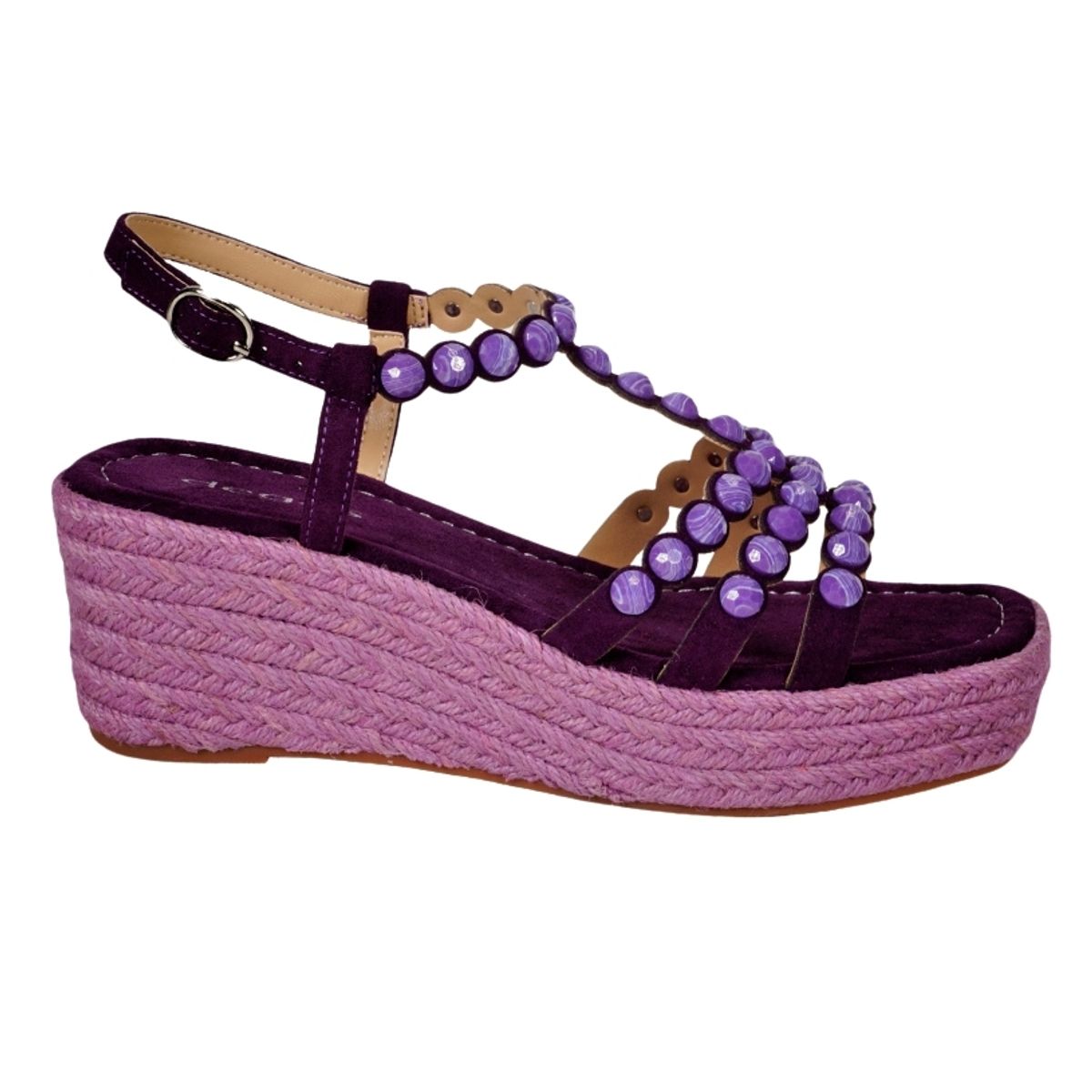 DEGAS - Sandalia Cuero Eunis Rojo DEGAS