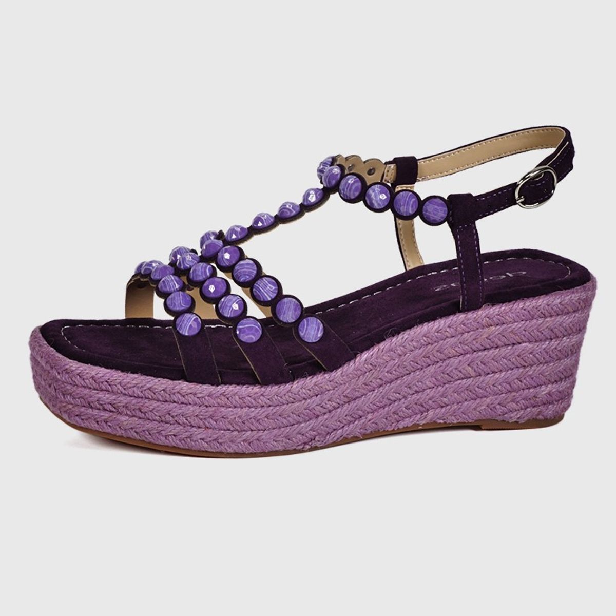 DEGAS - Sandalia Cuero Eunis Rojo DEGAS