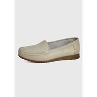 Mocasín Cuero Ethel Beige
