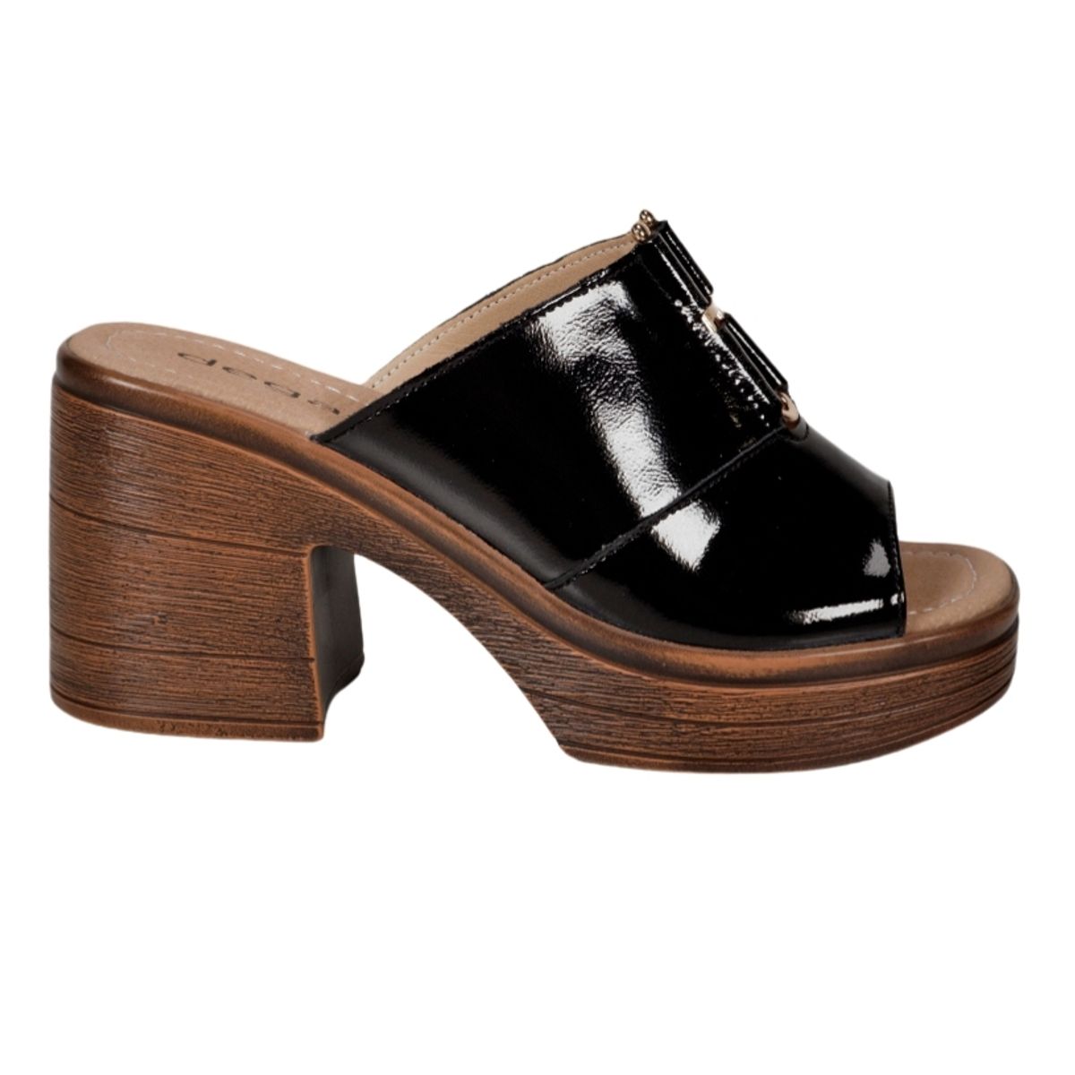 DEGAS - Sandalia Cuero Wilany Negro DEGAS