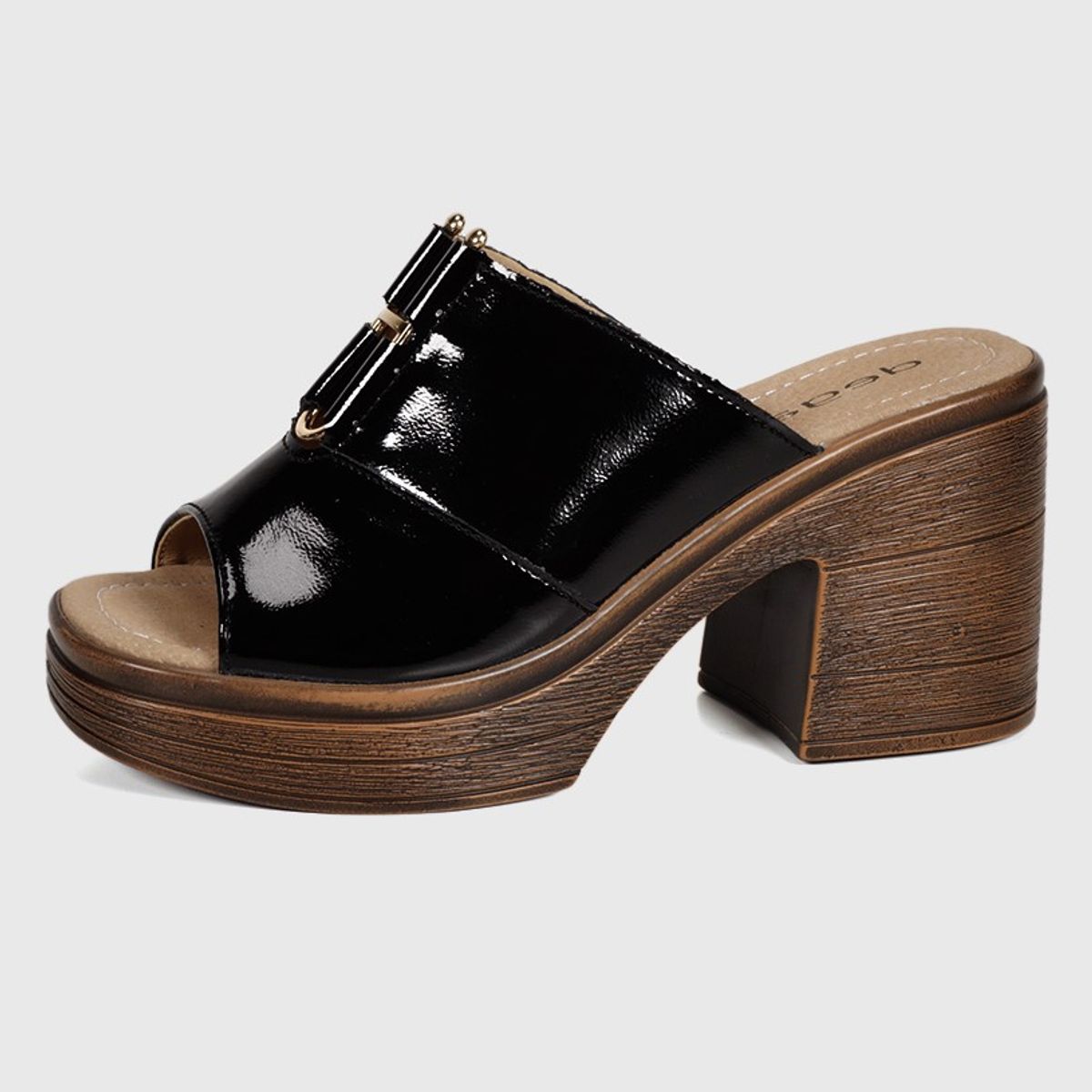 DEGAS - Sandalia Cuero Wilany Negro DEGAS