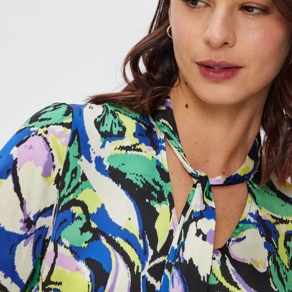 ASH - Blusa Manga Larga Azulino Mujer Ash