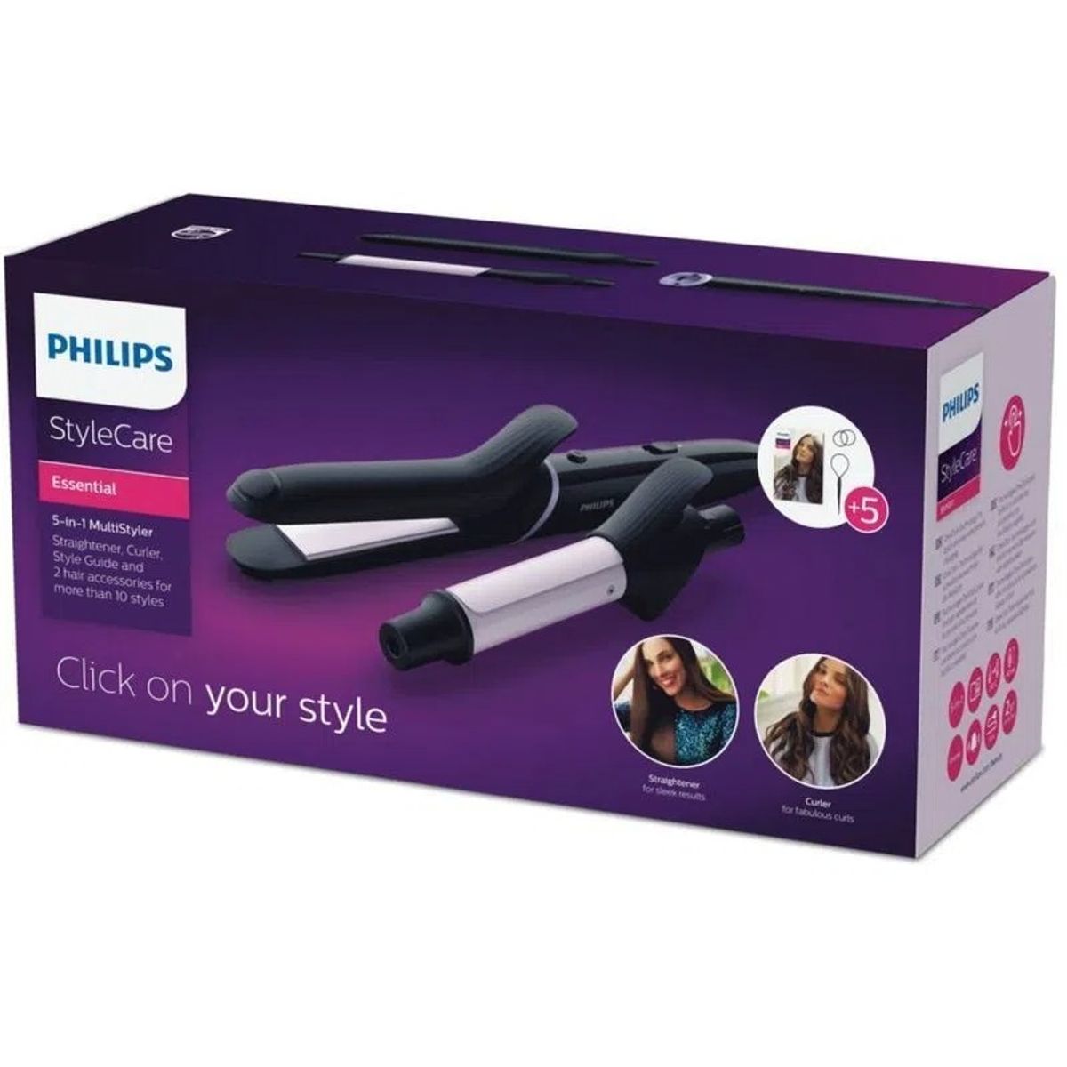PHILIPS - Ondulador y alisador Multi Styler Philips Bhh811