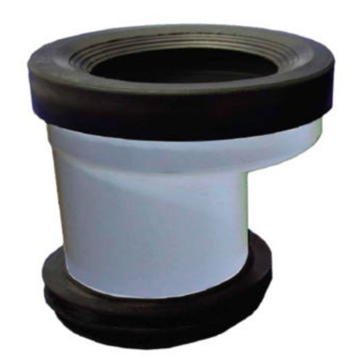 GENERICO - Manguito Wc Con Junta Y Adaptador A 110 Mm Excéntrico Blanco