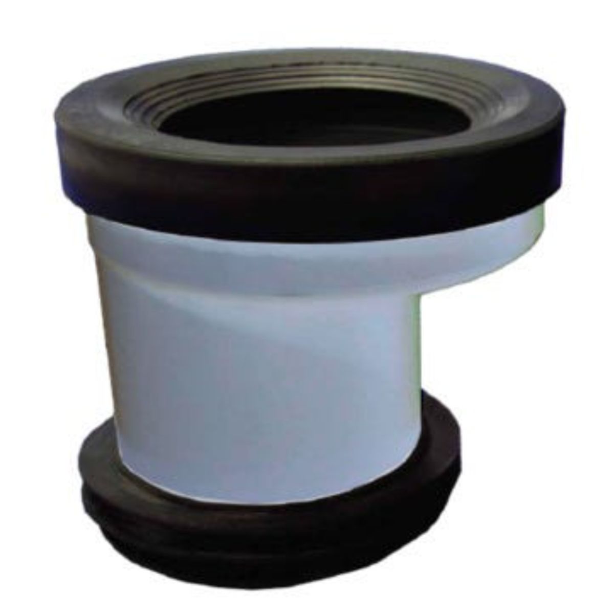 GENERICO - Manguito Wc Con Junta Y Adaptador A 110 Mm Excéntrico Blanco