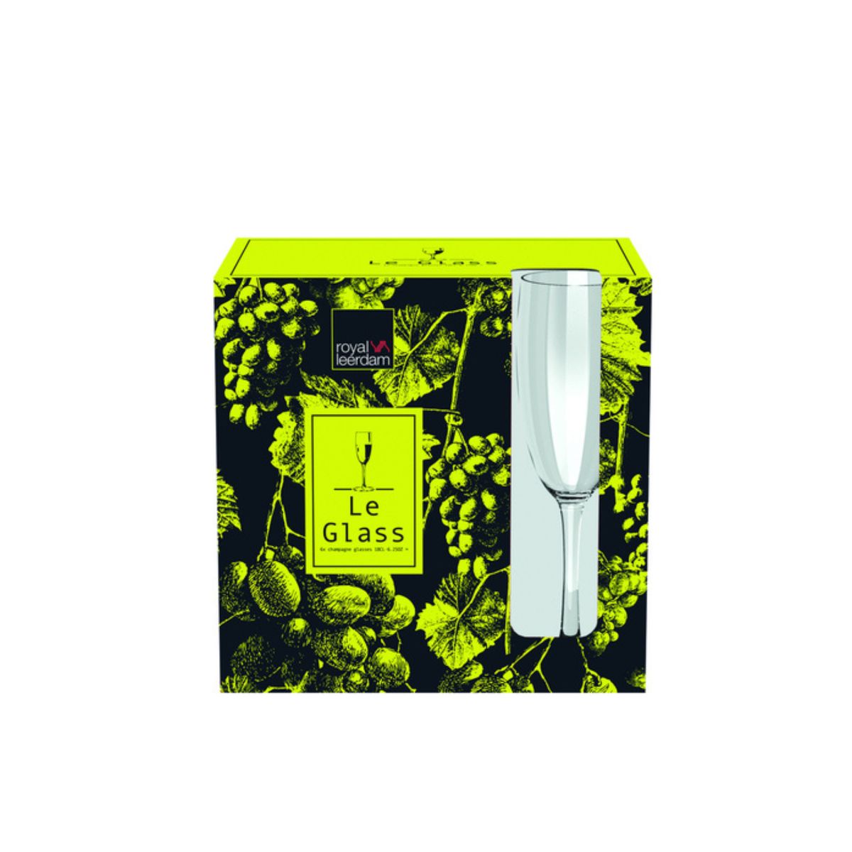 ROYAL LEERDAM - SET 6 COPAS FLAUTA 180 ML