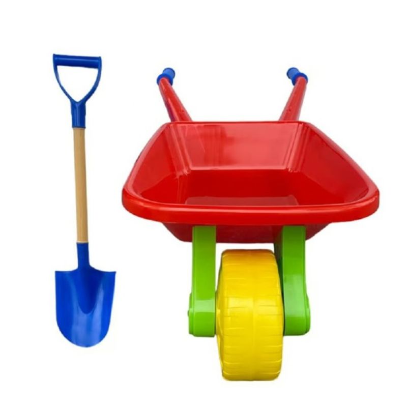GENERICO - Carretilla Playera Con Pala Roja Juegos Niños Diversión