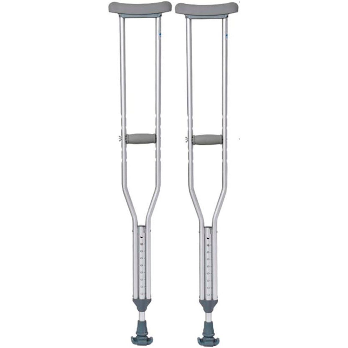 GENERICO - Pack X2 Muletas Axilares De Aluminio Con Goma Antideslizante