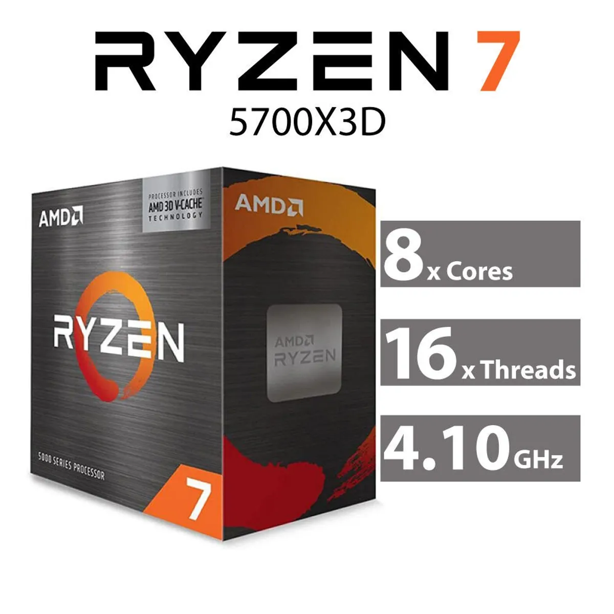 MYBOX - PC GAMER MYBOX AMD Ryzen 7 5700X3D - VIDEO NVIDIA Geforce RTX 3050 8GB