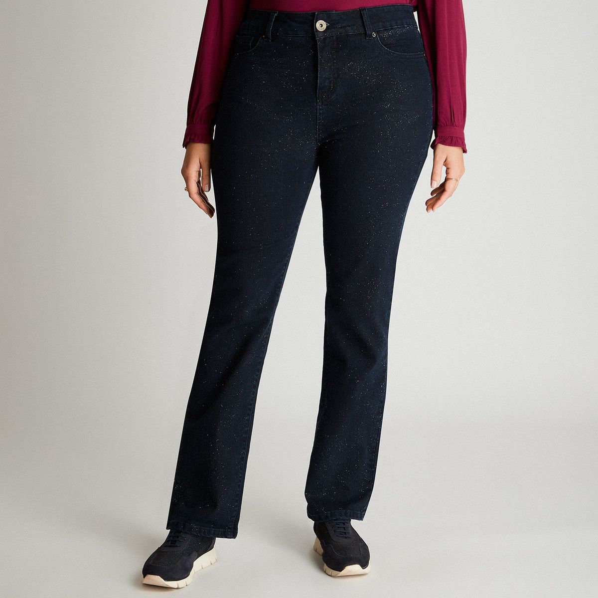 CURVI - Jeans Azul Recto Push Up CURVI