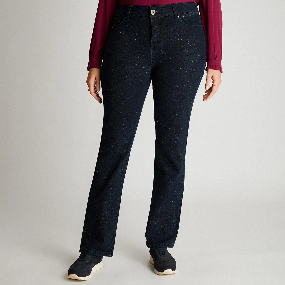 CURVI - Jeans Azul Recto Push Up CURVI